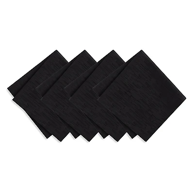 Elrene Home Fashions Continental Solid Texture Water and Stain Resistant Napkins