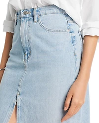Cotton Juliet High Rise Denim Skirt