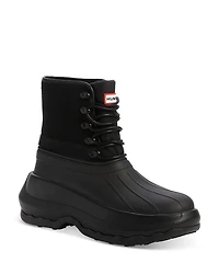 Men's Fleece Lined Removable Gaiter Lace Up Ankle Boots