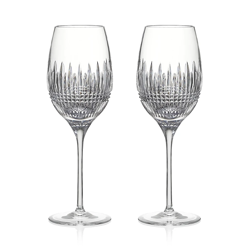 Waterford Lismore Diamond Essence Medium White Wine Glasses, Set of 2