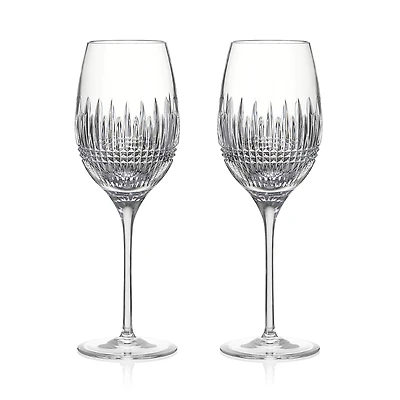 Waterford Lismore Diamond Essence Medium White Wine Glasses, Set of 2