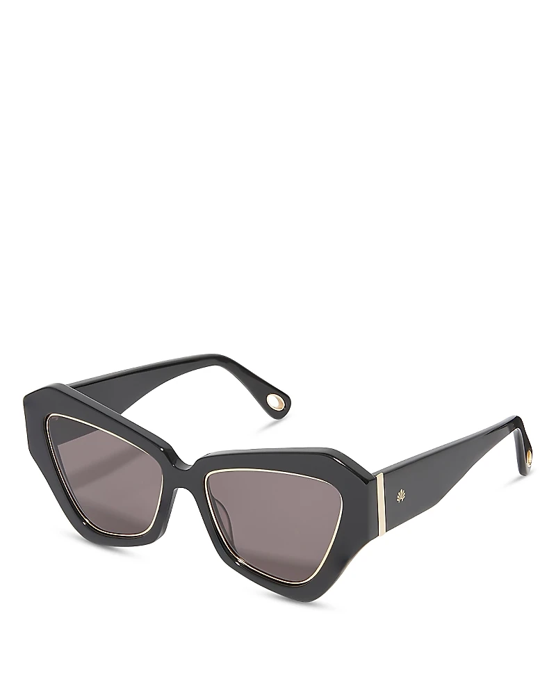Lele Sadoughi Lara Wide Cat Eye Sunglasses, 50mm