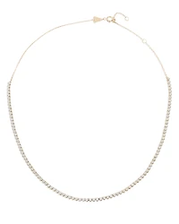 Adina Reyter 14K Yellow Gold Diamond Half Riviera Necklace, 14-16