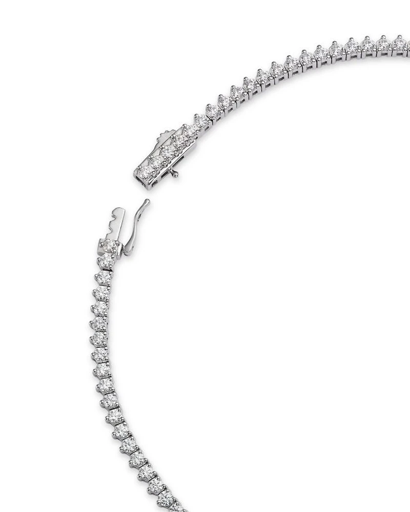Certified Colorless Diamond Classic Tennis Necklace Collection 14K White Gold, 5.5-7 tcw