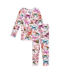 Posh Peanut Girls' Butterfly Print Pajama Set - Baby, Little Kid