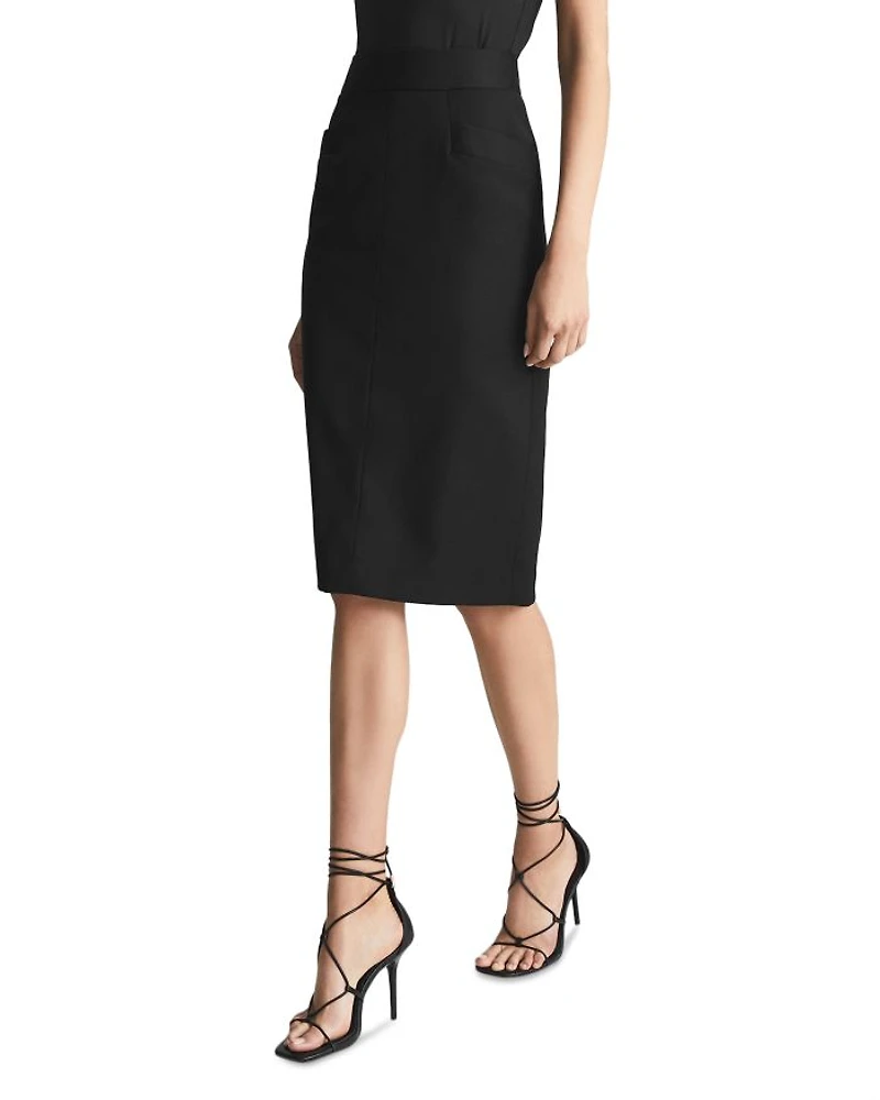 Petite Haisley Pencil Skirt