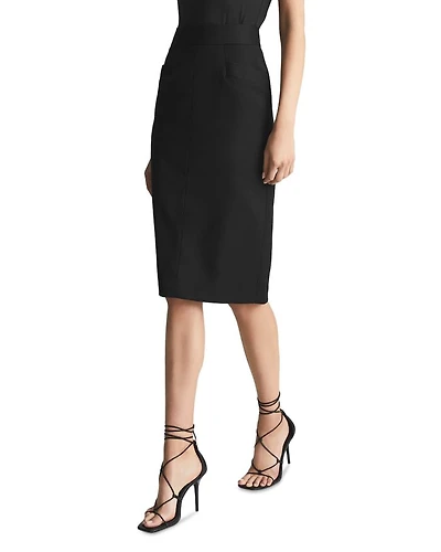 Petite Haisley Pencil Skirt
