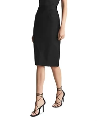 Petite Haisley Pencil Skirt