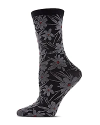 Natori Abstract Floral Crew Socks