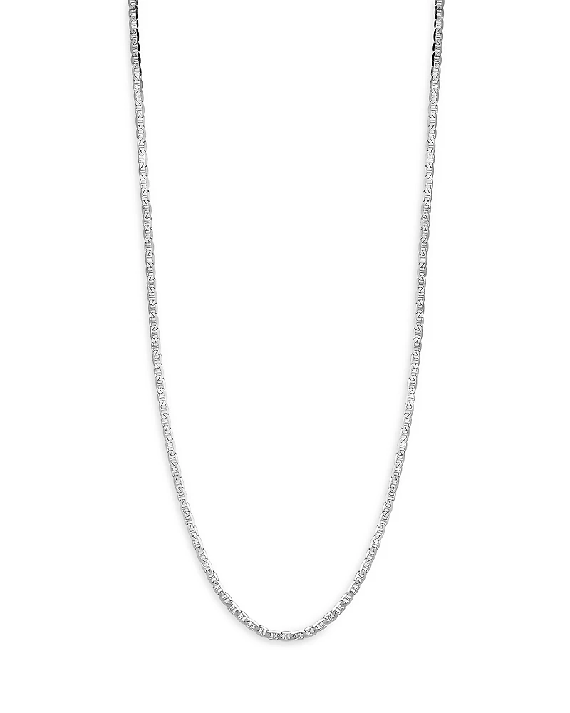 Milanesi And Co Sterling Silver 4mm Mariner Link Chain Necklace