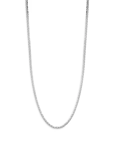 Milanesi And Co Sterling Silver 4mm Mariner Link Chain Necklace