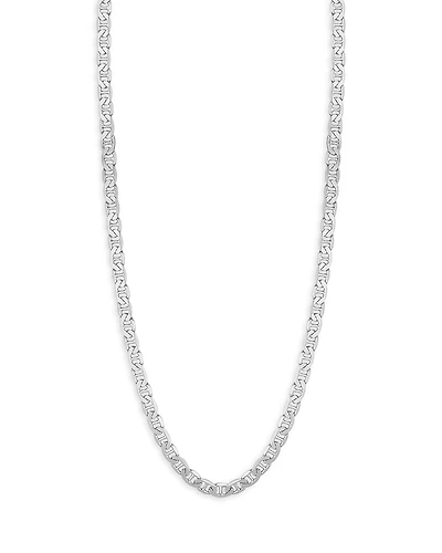 Milanesi And Co Sterling Silver 7mm Mariner Link Chain Necklace, 20