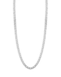 Milanesi And Co Sterling Silver 7mm Mariner Link Chain Necklace, 20