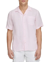 Vilebrequin Short Sleeved Solid Linen Shirt