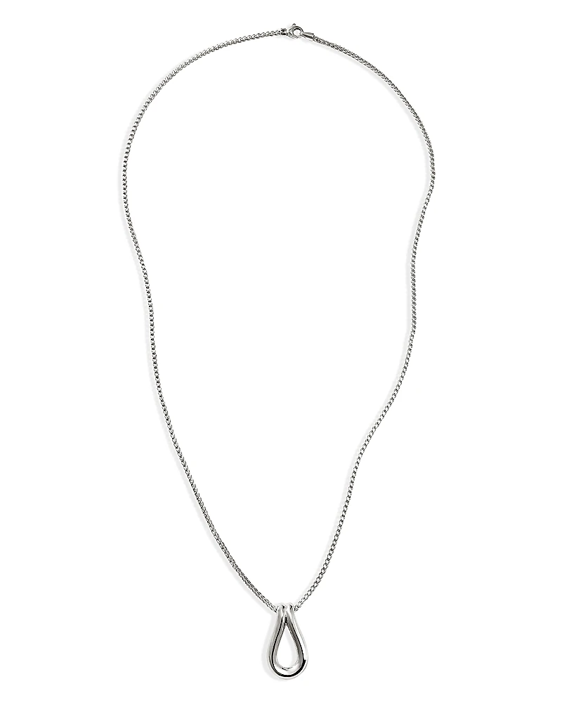 John Hardy Sterling Silver Surf Pendant Necklace, 24