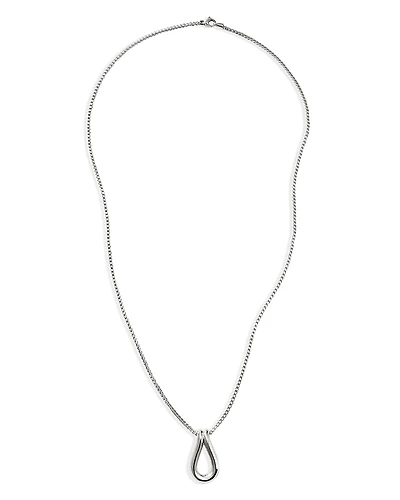 John Hardy Sterling Silver Surf Pendant Necklace, 24