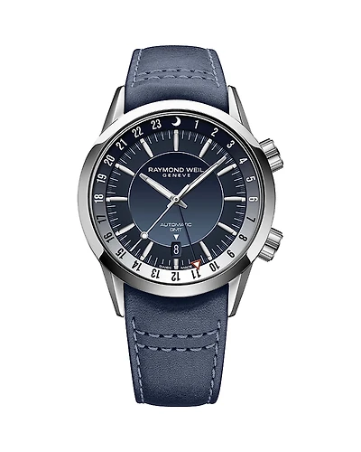 Raymond Weil Freelancer Gmt Watch, 40.5mm