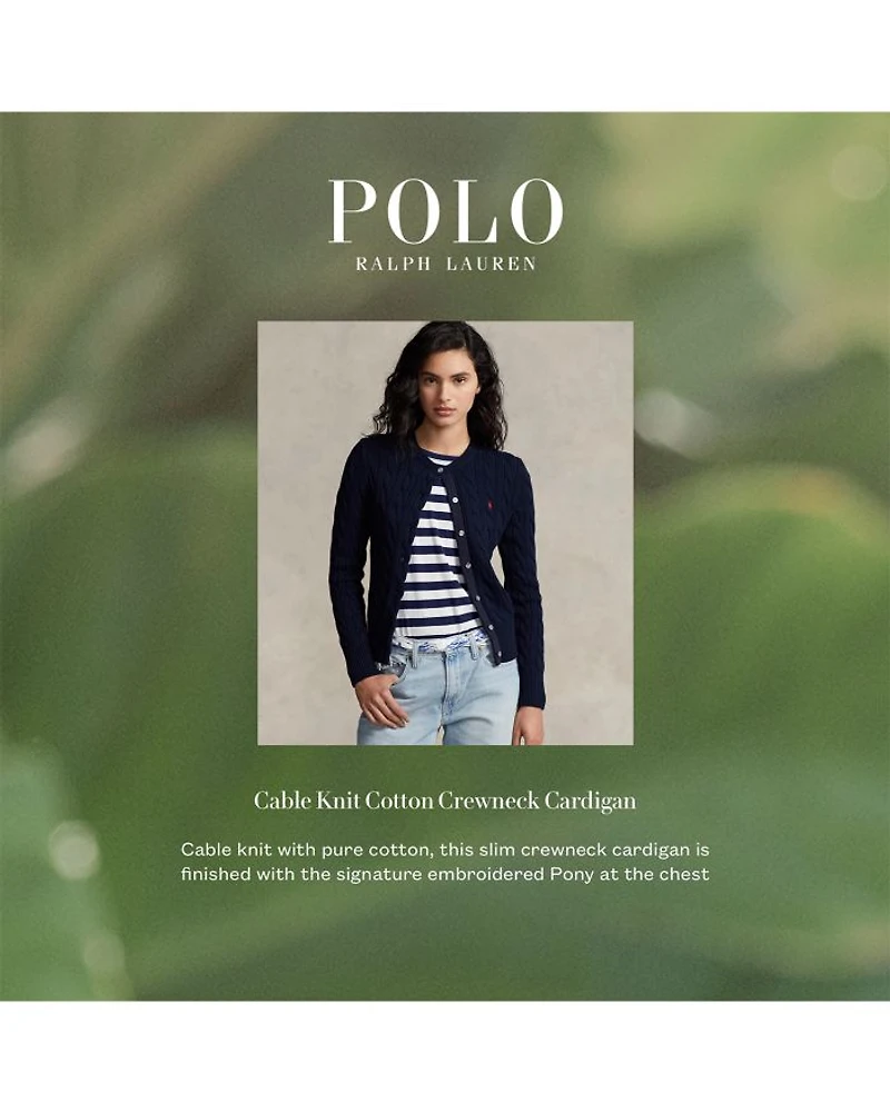 Cotton Cable Knit Cardigan