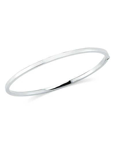 Roberto Coin 18K White Gold Oval Bangle Bracelet