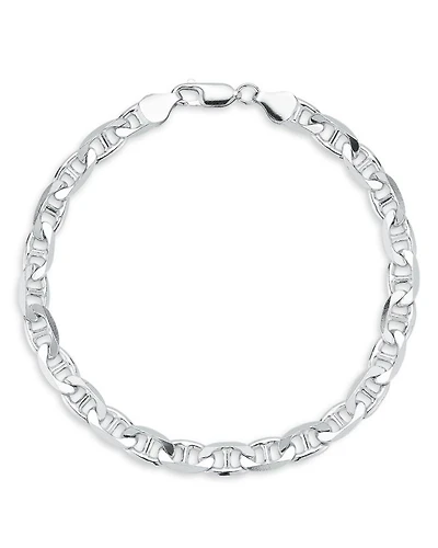 Sterling Silver 7mm Mariner Link Chain Bracelet