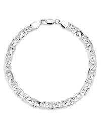 Milanesi And Co Sterling Silver 7mm Mariner Link Chain Bracelet