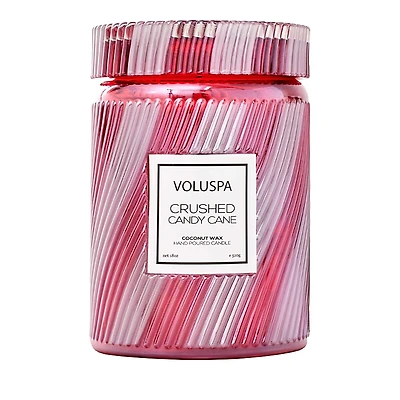 Voluspa Crushed Candy Cane Large Jar Candle, 18 oz.