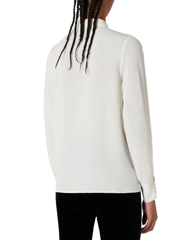 Button Front Pleated Shirt