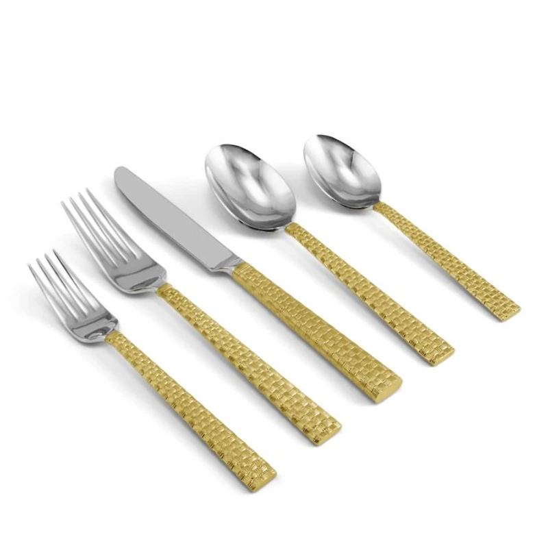 Palm Gold 5-Piece Place Setting