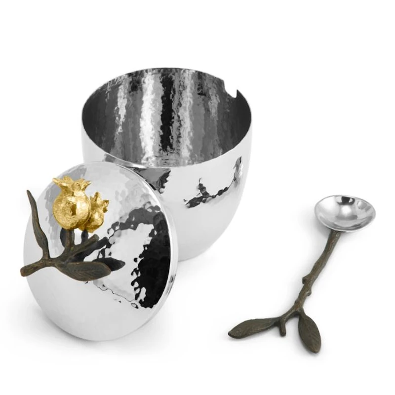 Pomegranate Sugar Pot & Spoon Set