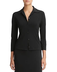 Vince Three Quarter Sleeve Button Up Shirt