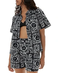 Sunman Print Bowling Shirt