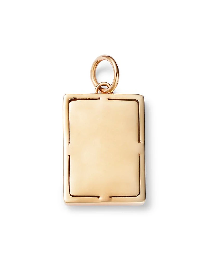 Charm Collection 14K Yellow Gold Diamond Evil Eye Charm
