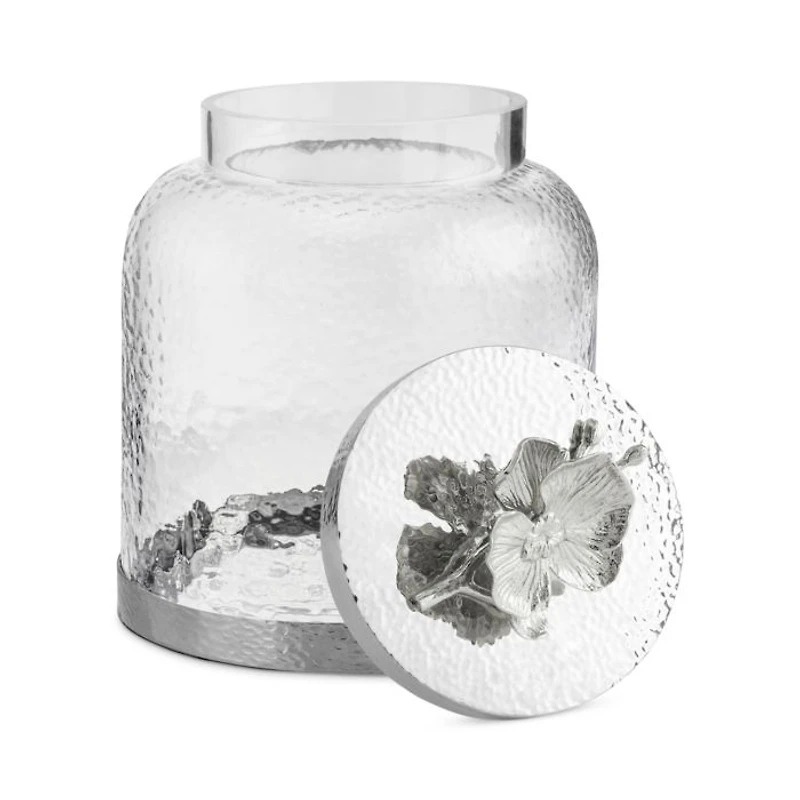 White Orchid Cookie Jar