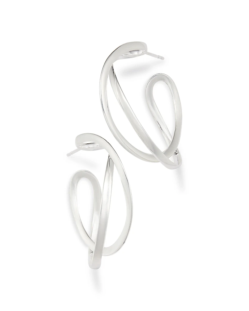 Georg Jensen Sterling Silver Infinity Hoop Earrings