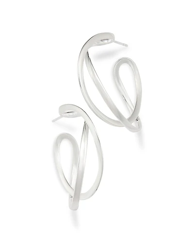 Georg Jensen Sterling Silver Infinity Hoop Earrings
