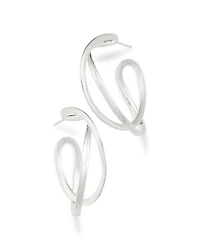 Georg Jensen Sterling Silver Infinity Hoop Earrings