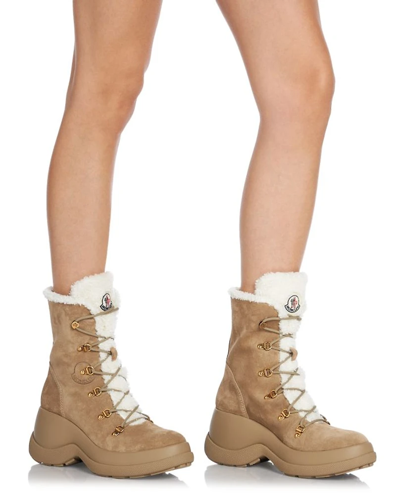 Women's Resile Trek Faux Fur Trim Lace Up Boots