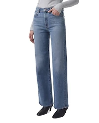 Harper Mid Rise Wide Leg Jeans Flash