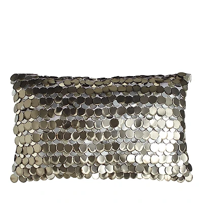 Aviva Stanoff Pewter Teardrop Pillow, 12 x 20