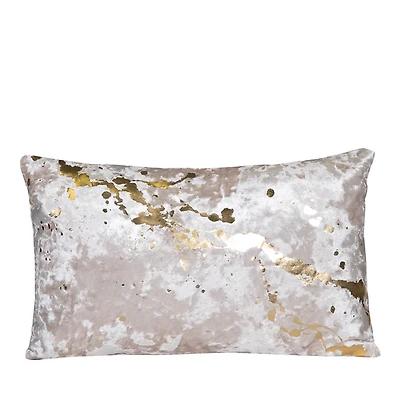 Aviva Stanoff Constellation Creme Gold Crushed Velvet Pillow