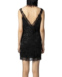 Renelle Silk Jacquard Dress