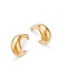 Bloomingdale's Fine Collection Polished Dome J Hoop Earrings