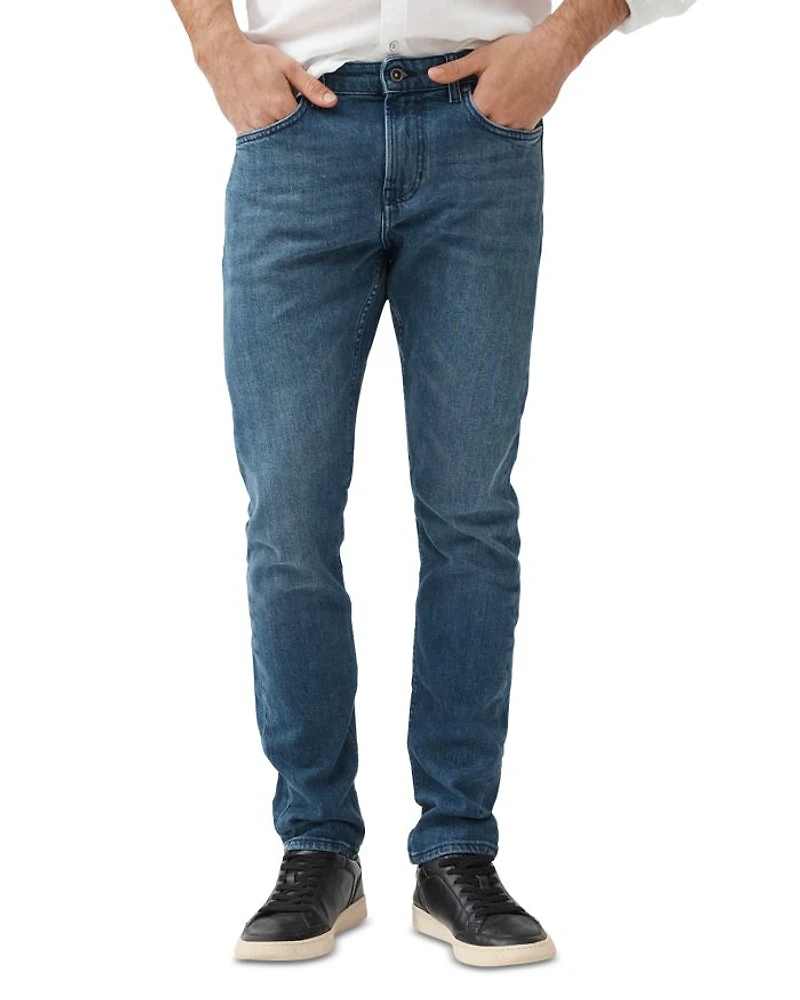 Oaro Slim Fit Italian Denim Jeans Bright Blue
