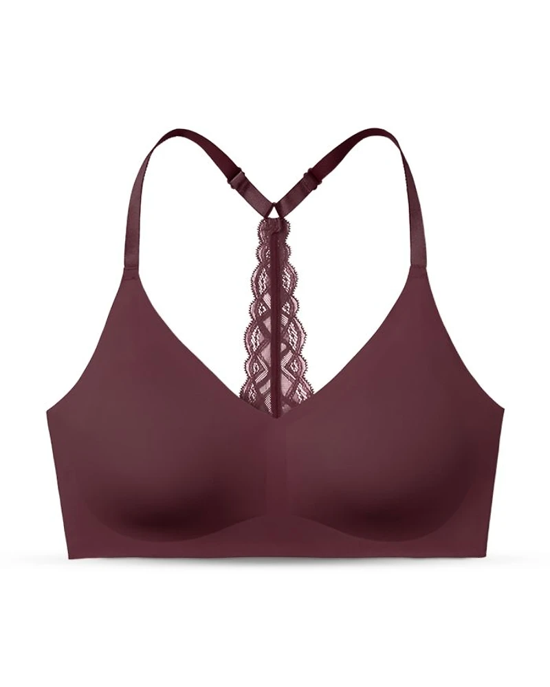 True Body Triangle Lace Racerback Bra