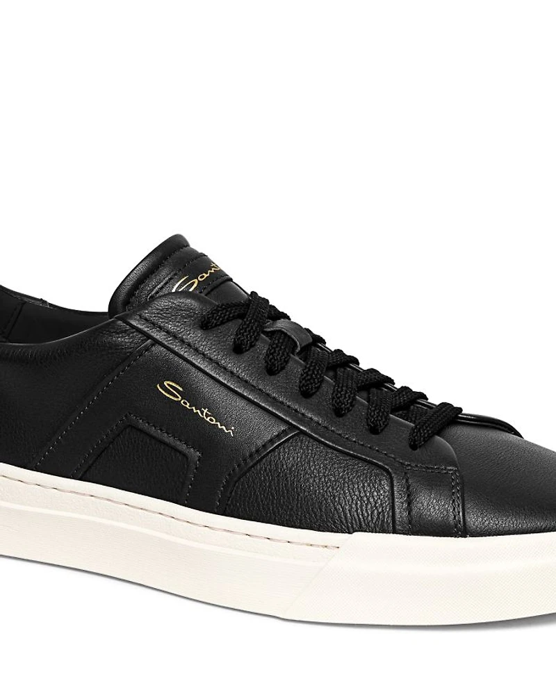 Men's Double Buckle Lace Up Sneakers