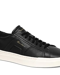 Men's Double Buckle Lace Up Sneakers