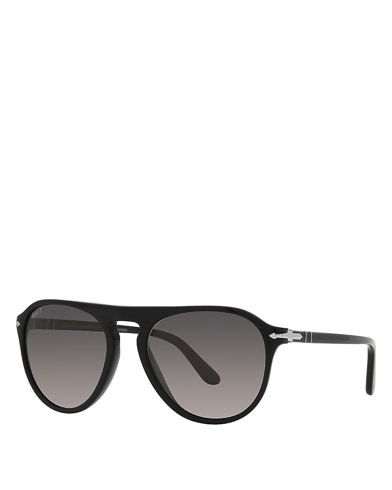 Persol Polarized Pilot Sunglasses, 55mm