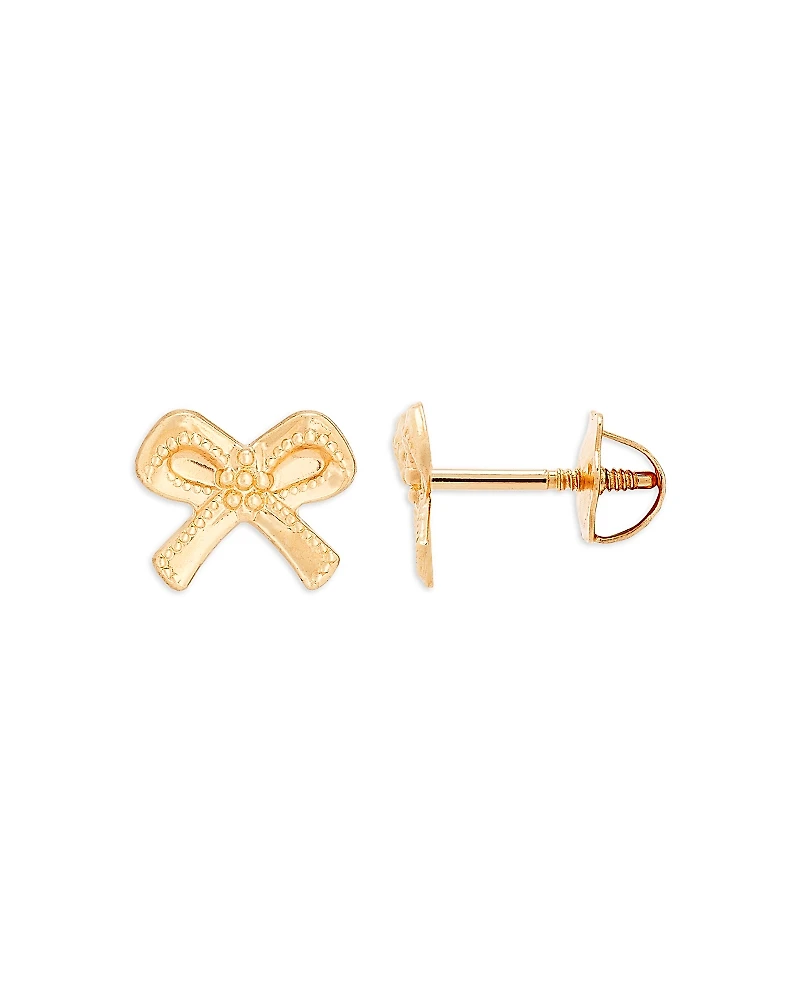 Bloomingdale's Fine Collection Children's Tiny Bow Stud Earrings