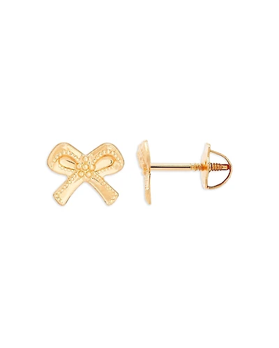 Bloomingdale's Fine Collection Children's Tiny Bow Stud Earrings