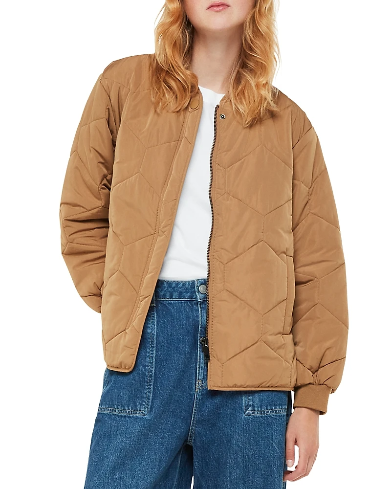 Whistles Ida Short Quilted Coat